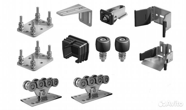 Комплектующие для откатных ворот Alutech