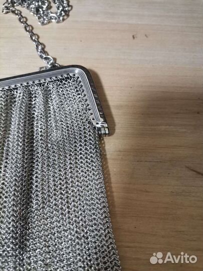 Сумочка винтажная кольчужная антикварная сумка
