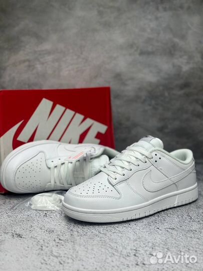 Кроссовки Nike Sb Dunk белые арт:240