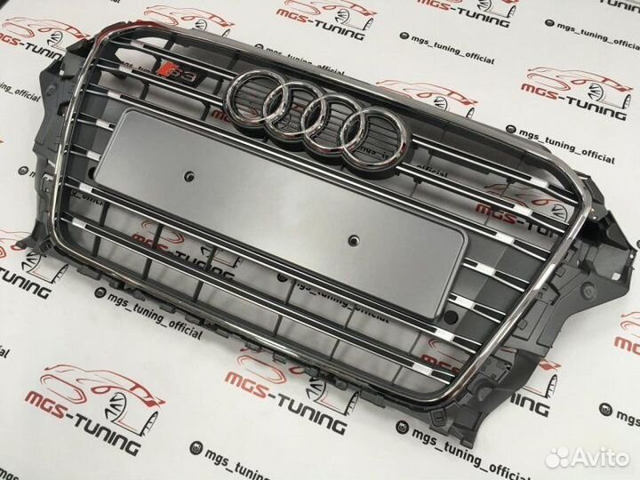 Решетка на Audi A3 в стиле S3 12-16гг. дизайн 2