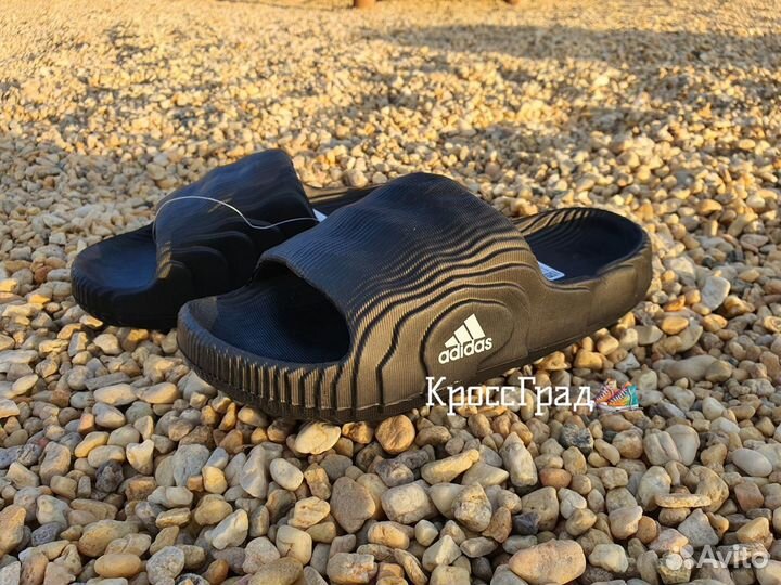 Сланцы Adidas Adilette 22 чёрные (39-45 Lux)