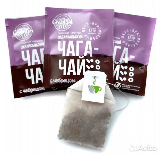 Чага в фильтр-пакетах с чабрецом в сашетах 1,8гр