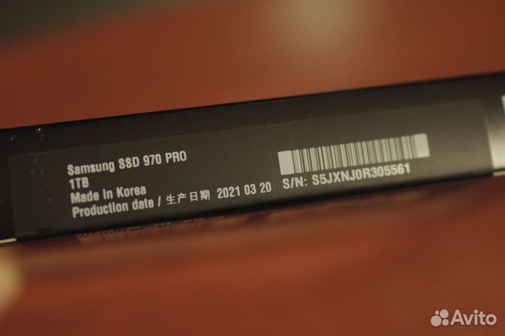 Накопитель SSD Samsung 970 Pro 1 Tb NVMe m2 mlc