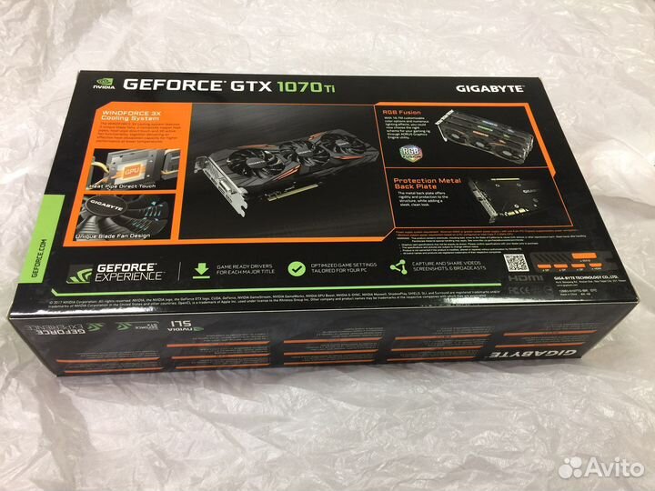 Видеокарта Gigabyte geforce GTX 1070ti 8gb