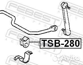 Втулка стабилизатора зад прав лев Febest TSB-280