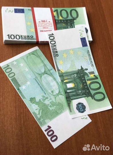 Пачка билет банка приколов 100 Евро