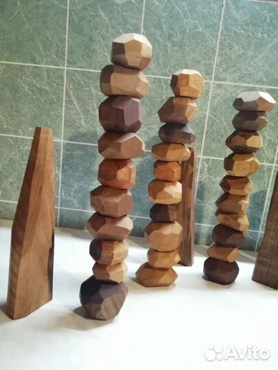 Увлекательная игра из дерева Туми Иши Гора Камней