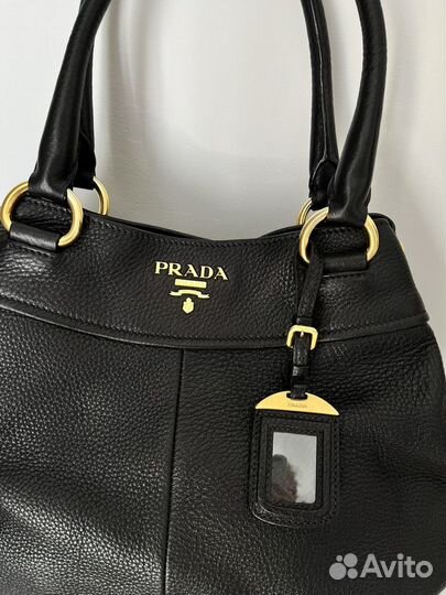 Сумка Prada satchel vitello daino черная оригинал