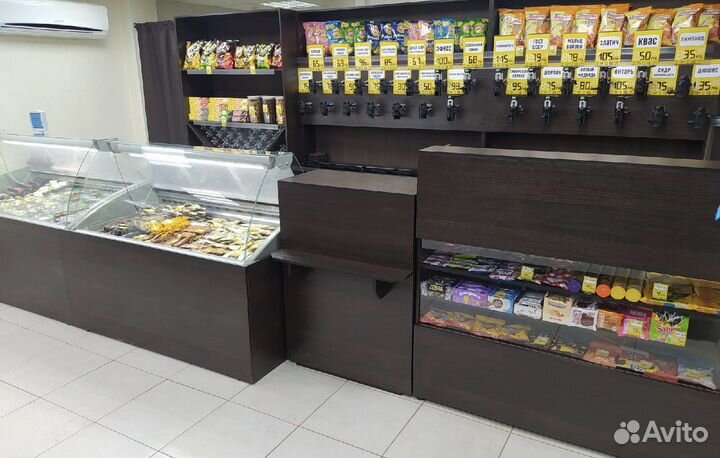 Магазин разливного пива, продукты питания, розлив