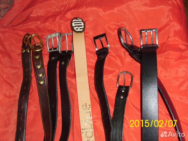 Коллекция ремней и пряжек