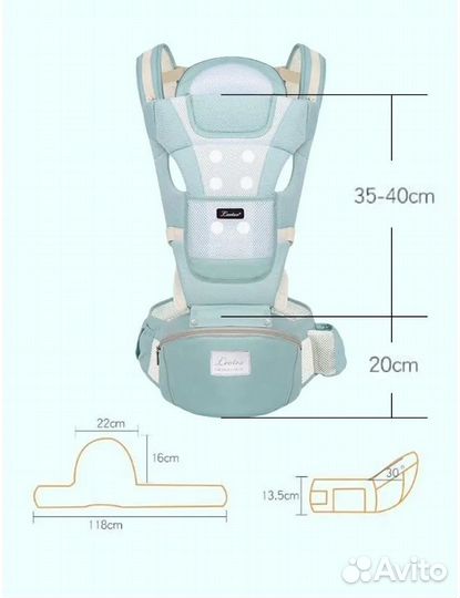 Слинг кенгуру-рюкзак переноска