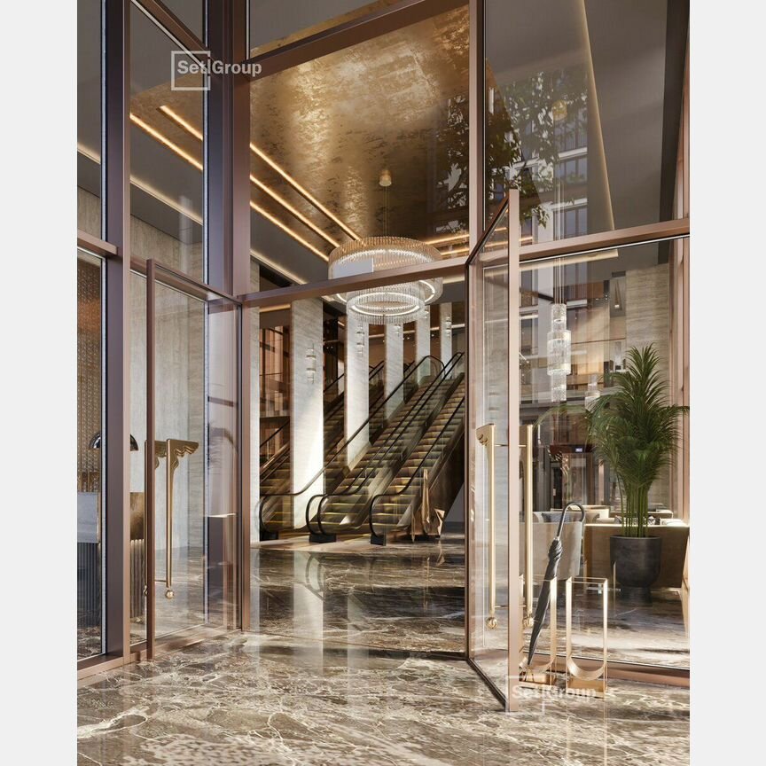 2-к. апартаменты, 107,6 м², 1/6 эт.