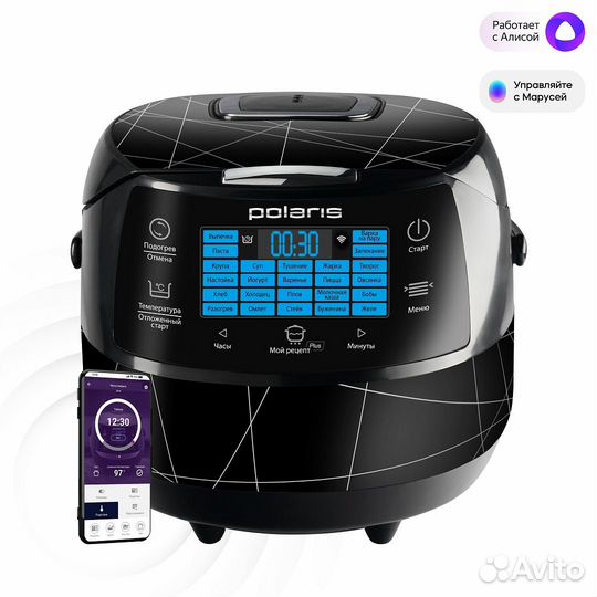 Мультиварка Polaris PMC 5017 Wi FI IQ Home, Черный