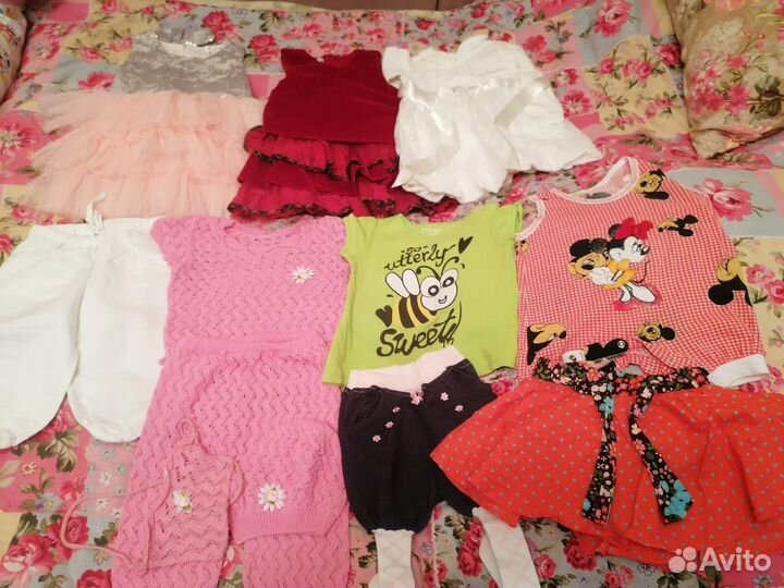 Пакет вещей на девочку размер 74-80