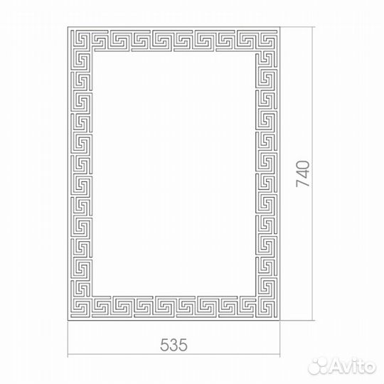 Зеркало mixline Каир 535*740 525453 Хром