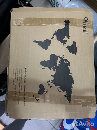 Картина Пробковая карта мира