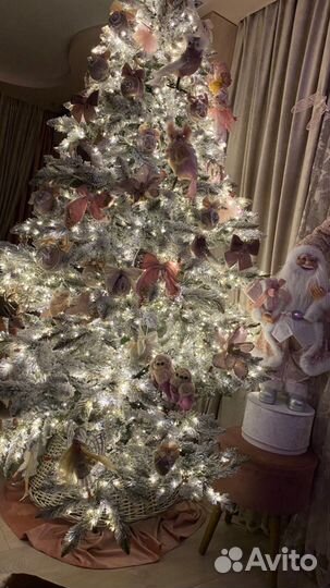 Елка искусственная литая заснеженная Премиум