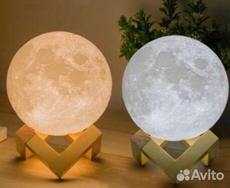 Светильник ночник спутник земли luna 3D
