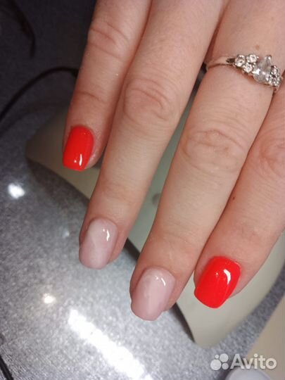 Маникюр Педикюр Гель лак Укрепление ногтей гелем