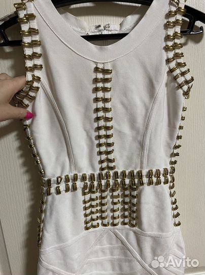 Платье белое утяжка