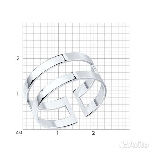 Кольцо sokolov из серебра, 94013581, р.16