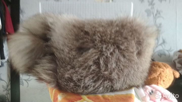 Шапка из меха чернобурки норвежской