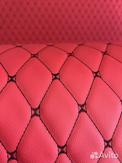 Стеганная экокожа ромб
