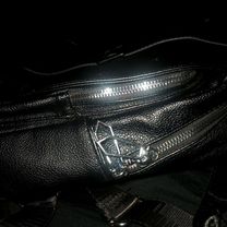 Рюкзак кожаный черный