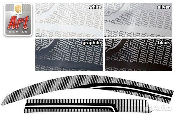 Ветровики ART черн Toyota Rav4 2006-2008