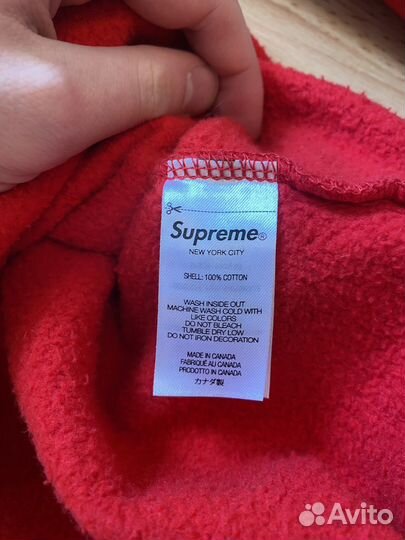 Supreme bling box logo худи