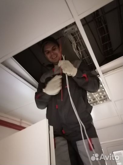 Монтаж сетей, видеонаблюдения, настройка пк