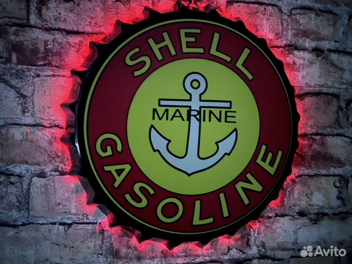 Декор на стену Shell Marine Gasoline