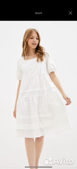 Bulanova design белое летнее платье