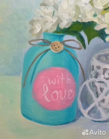 Картина маслом на холсте цветы