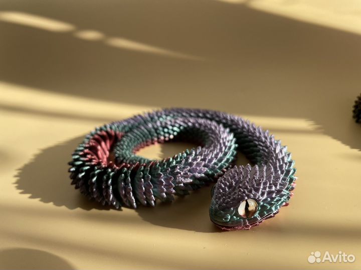 Фигурка подвижная змея игрушка новая