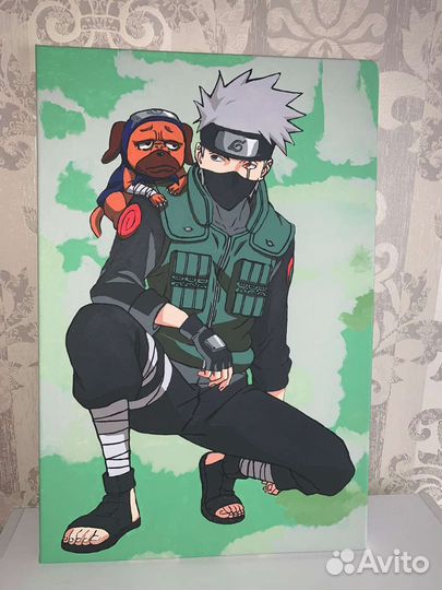 Картина учителя Какаши из аниме 