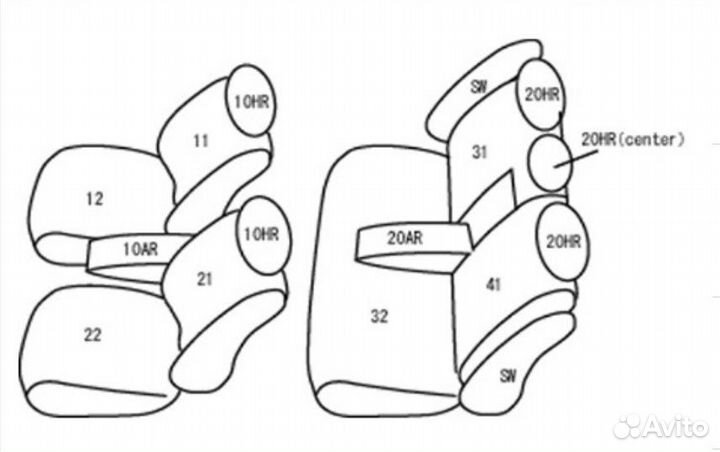 Чехлы Kamatto Alpha Toyota Prius 30 2009-2015