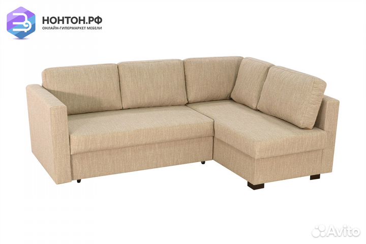 Диван угловой дельфин Джессика 2 бежевый