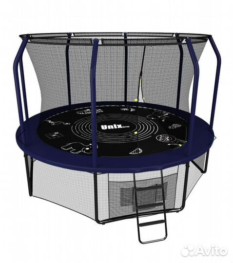 Батут с защитной сеткой для улицы