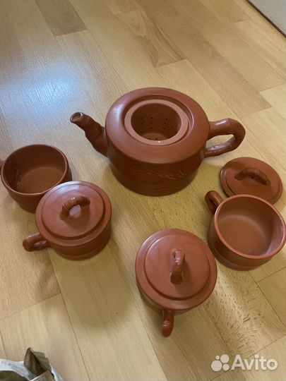 Набор для чайной церемонии глина