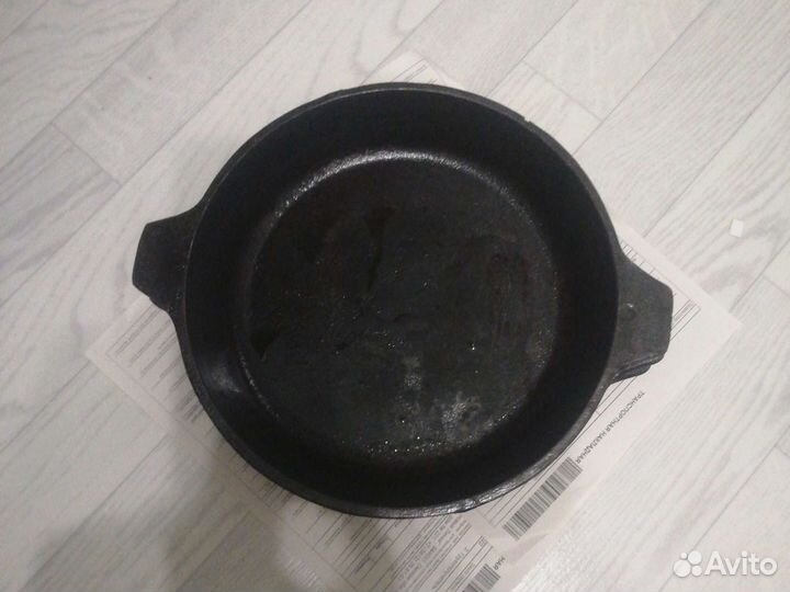 Чугунная сковорода СССР новая