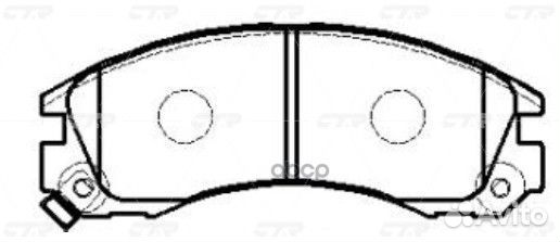 Старый номер CKM-14) Колодки тормозные GK0582 CTR