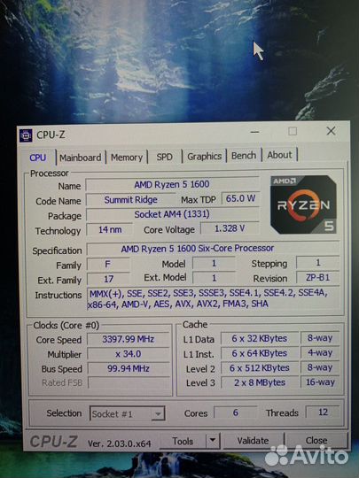 Ryzen 5 1600 + Msi A320M-A Pro