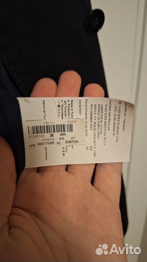 Тренч плащ hugo boss