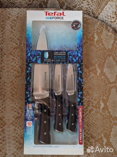 Набор ножей Tefal Ice Force (3 ножа) новый