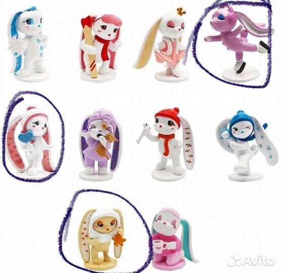 Игрушки из чупа чупс зайки piglette