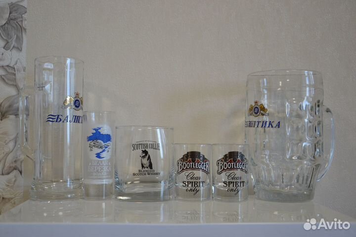 Посуда с логотипом все вместе (кружки рюмки)