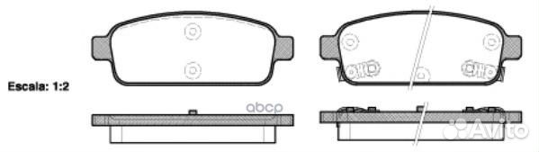 Колодки торм.зад. 1432.02 Remsa