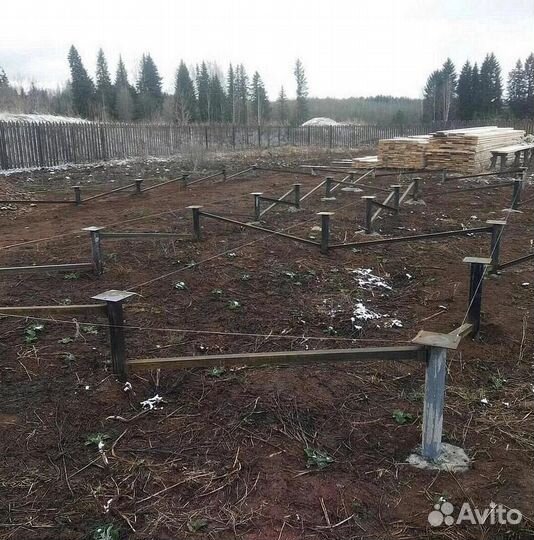Установка винтовых свай