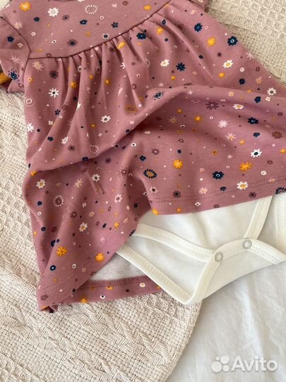 Платье боди для девочки 68 74 80 86